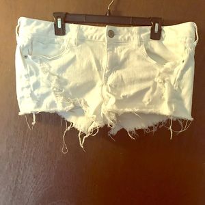 Express denim shorts